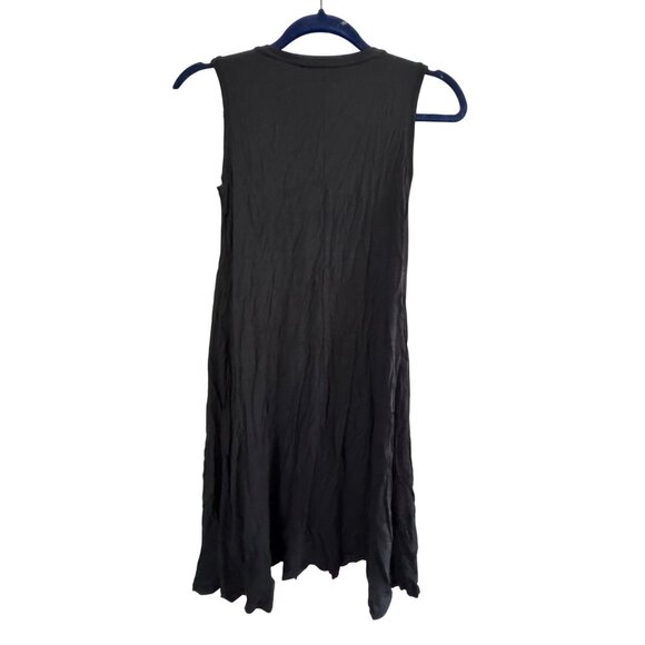 Style & Co Womens Sleeveless Crinkle Dress PP Black Rayon/Spandex Blend New With - Picture 2 of 4